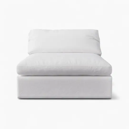 Cloud Couch Armless Replica White 2 - Cloud couch