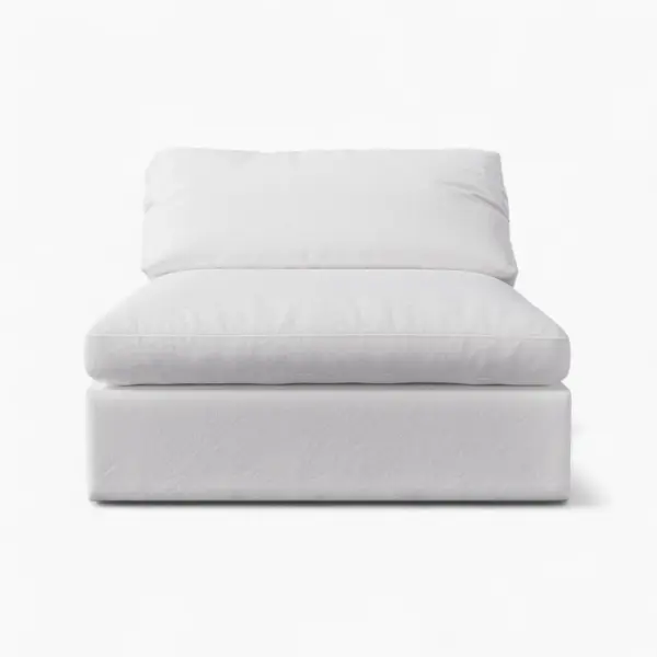 Cloud Couch Armless Replica White 2 - Cloud couch