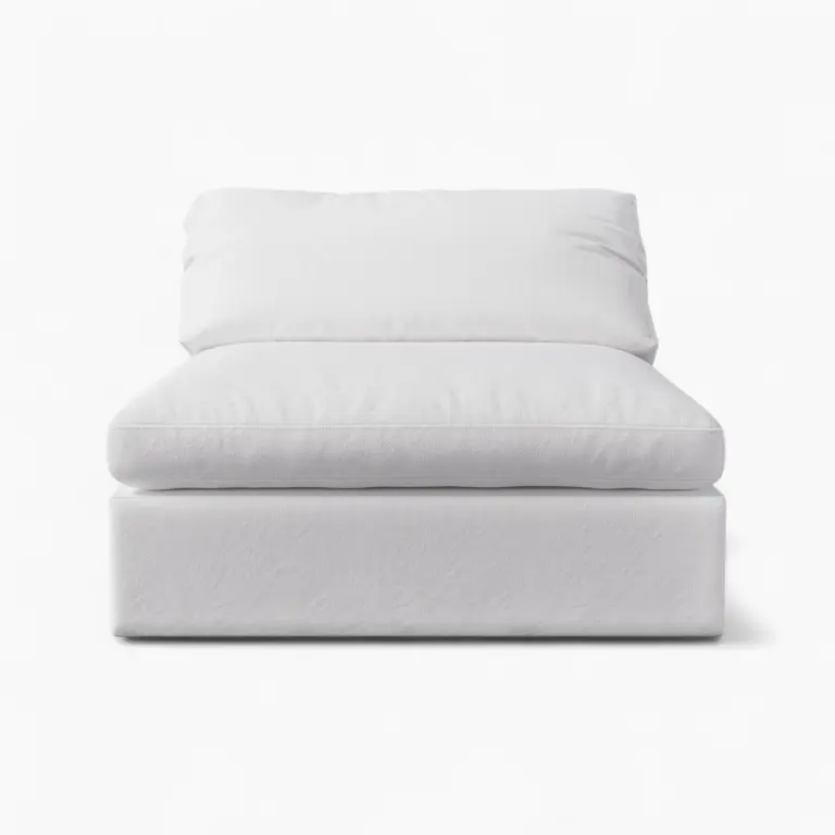 Cloud Couch Armless Replica White 2 - Cloud couch