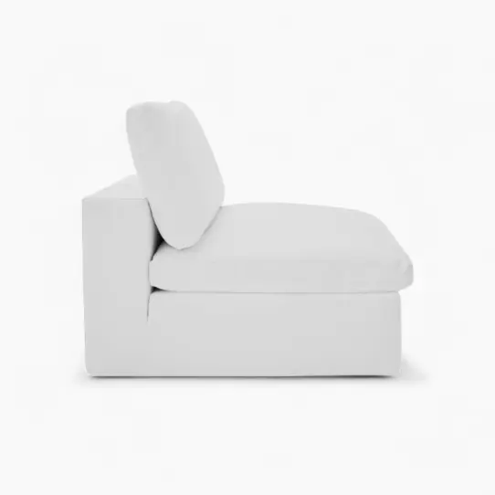 Cloud Couch Armless Replica White 3 - Cloud couch