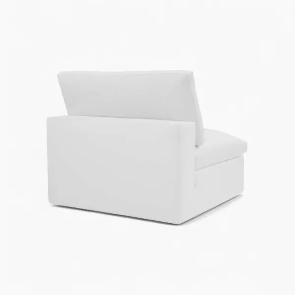 Cloud Couch Armless Replica White 4 - Cloud couch