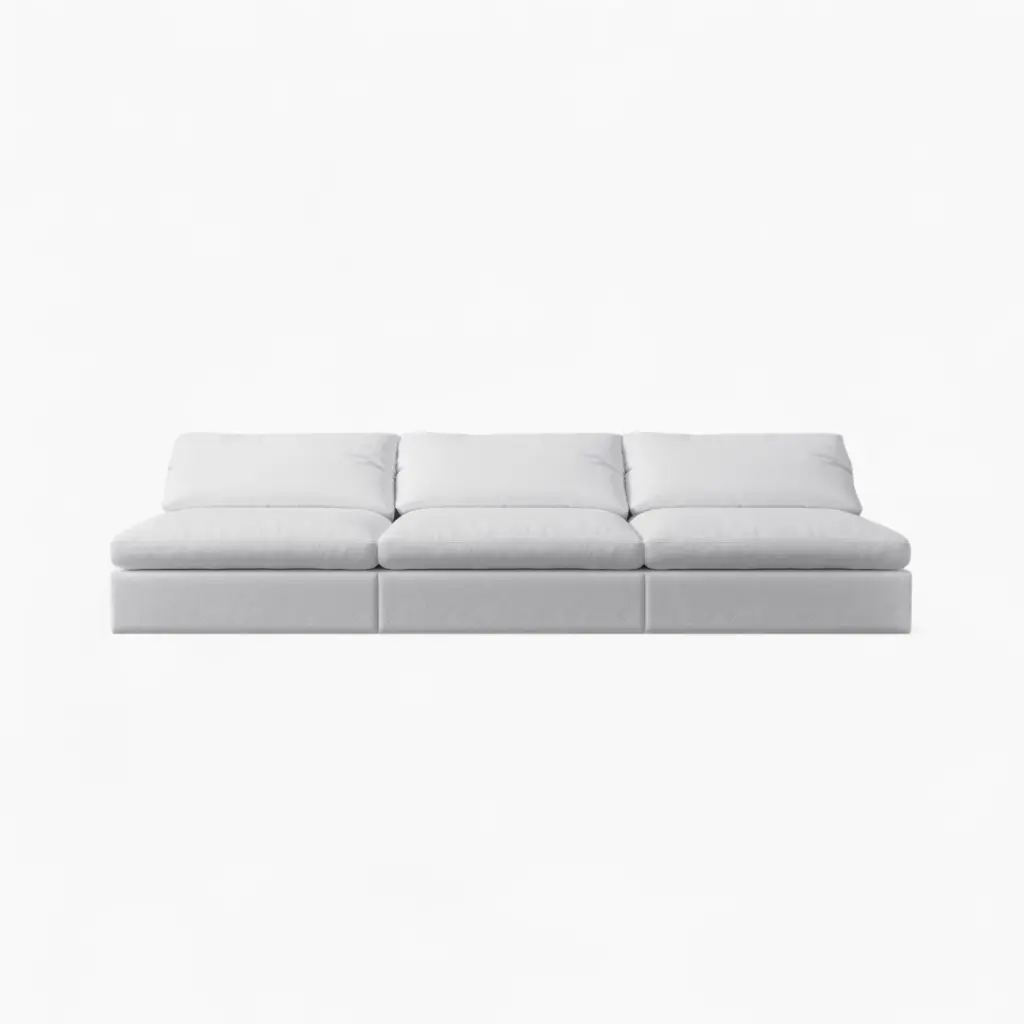 Cloud Couch Armless Replica White 5 - Cloud couch