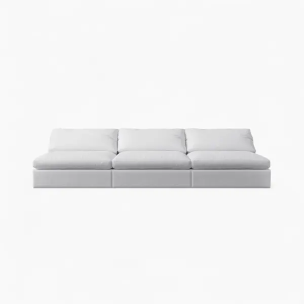 Cloud Couch Armless Replica White 5 - Cloud couch