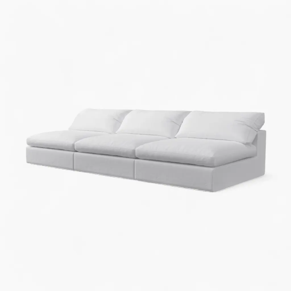 Cloud Couch Armless Replica White 6 - Cloud couch