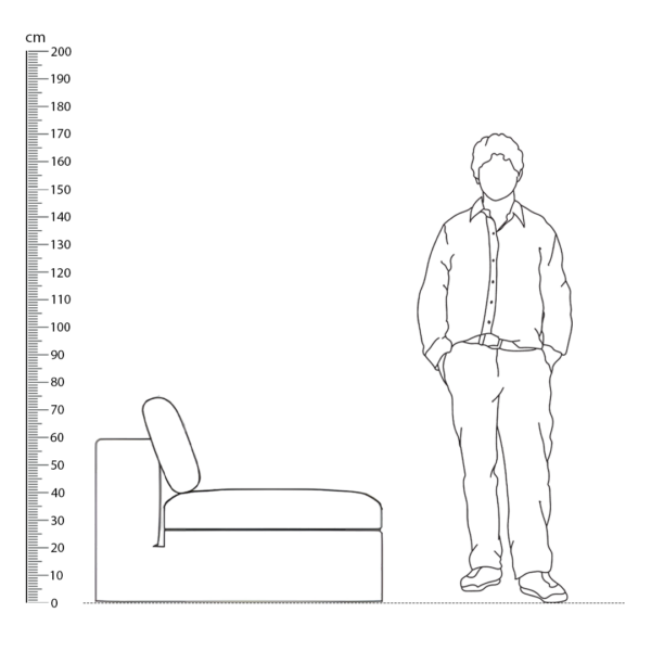 Cloud Sofa Armless Replica Height Comparison - Cloud Sofa Armless