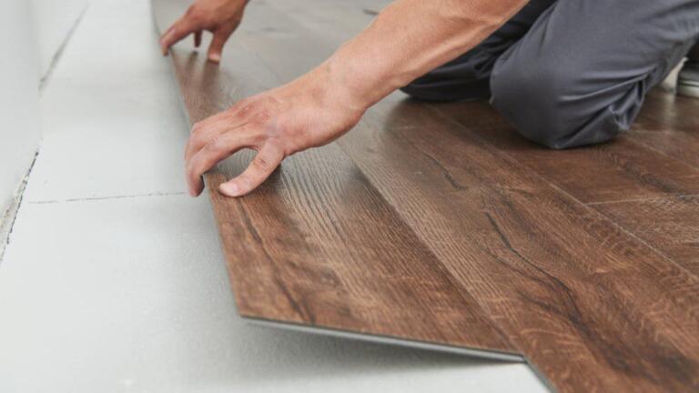 tile vs wood flooring display - Tile vs Wood Flooring