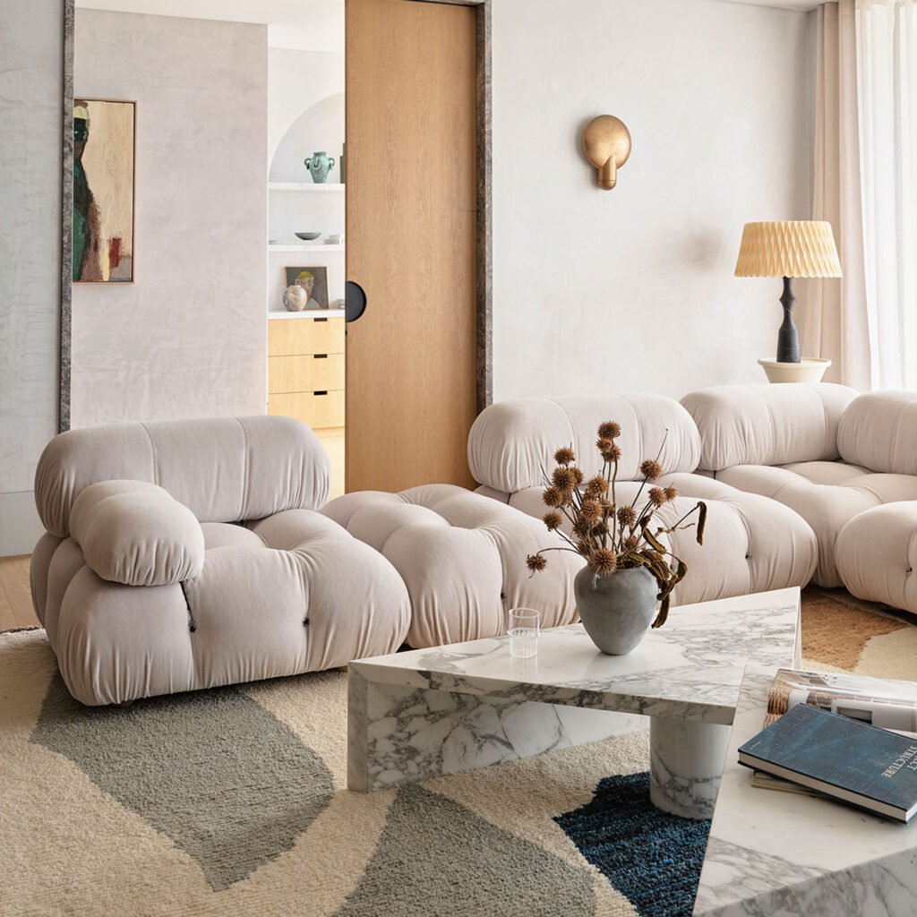 Camaleonda Sofa Modular Velvet Beige 15 scaled - Camaleonda
