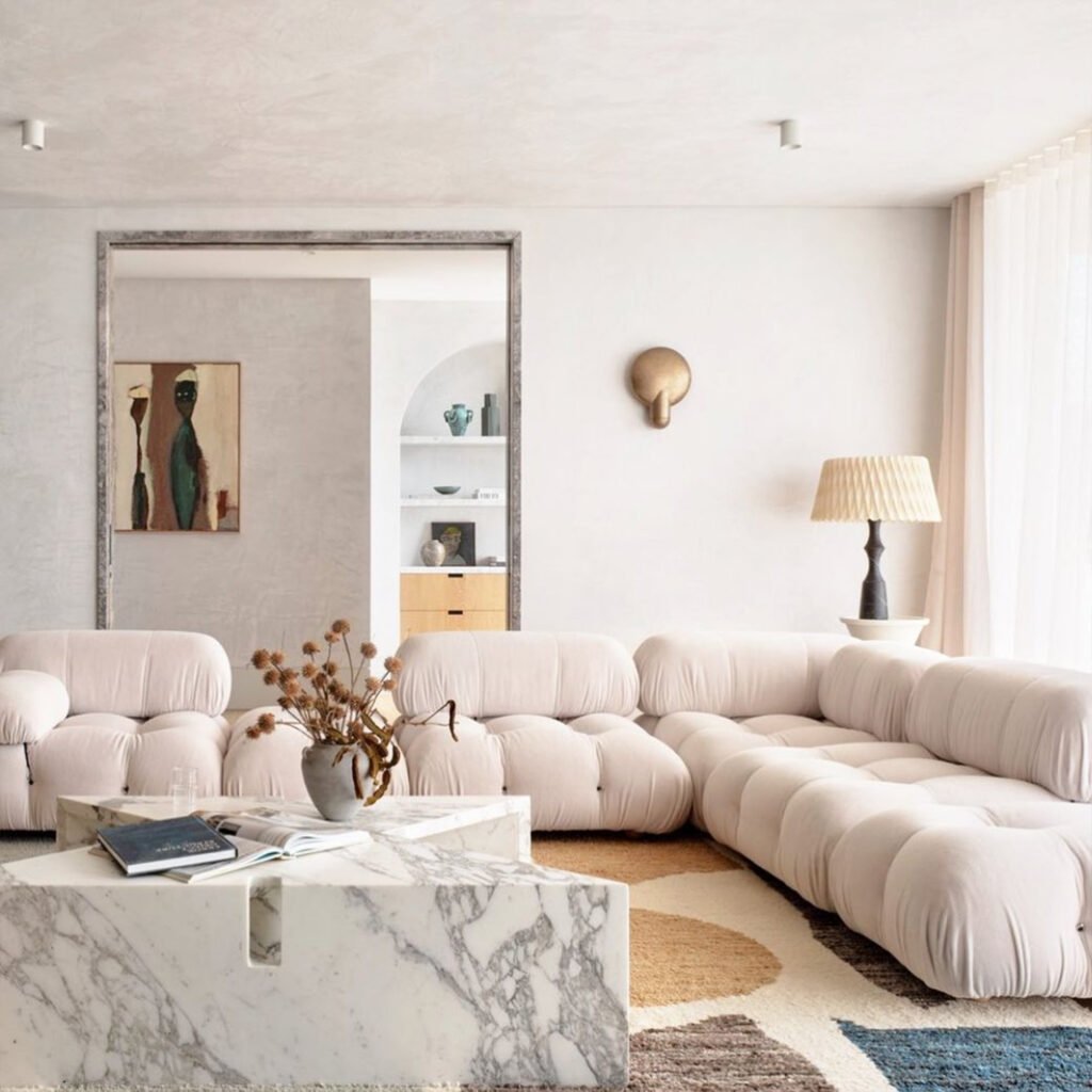 Camaleonda Sofa Modular Velvet Beige 16 scaled - Camaleonda
