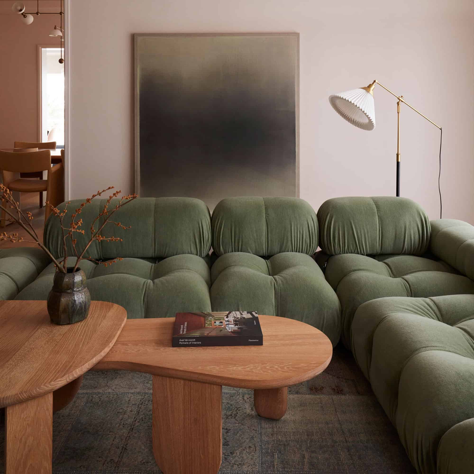 Camaleonda - Velvet Dark Green (10) - Mario Bellini