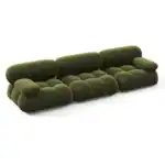 White Boucle Dark Green Velvet 3 White Boucle Dark Green Velvet 3 - Camaleonda