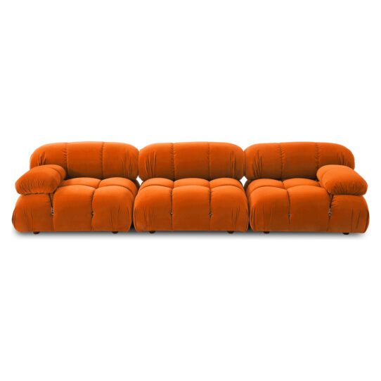 camaleonda sofa set velvet dark red 01 2 | Sohnne®