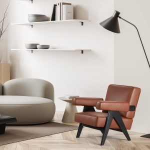 Chandigarh Armchair Brown 7 1 scaled - living room armchairs, Living Room