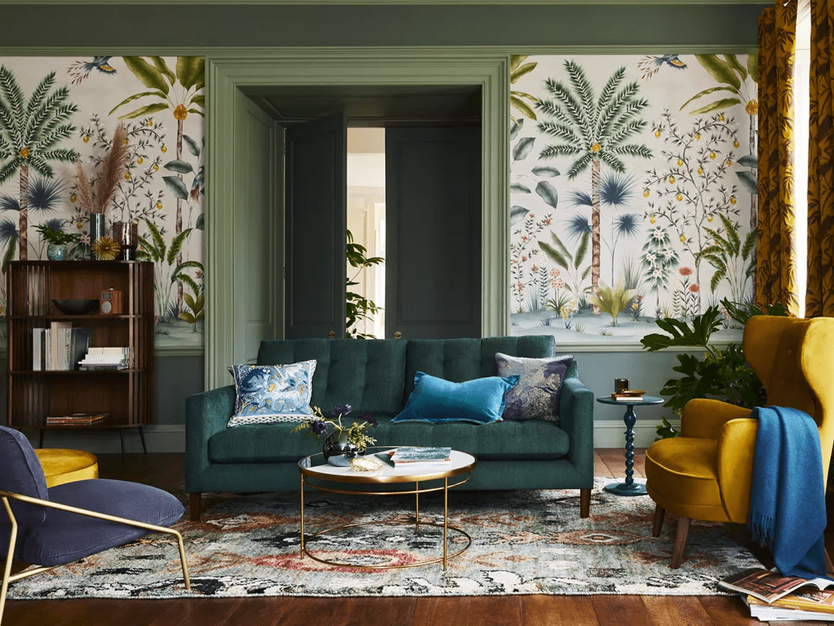 maximalist living room