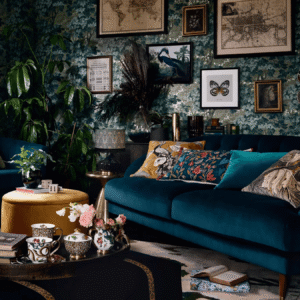 maximalist living hero desk1 221021 - Maximalist living room, maximalism