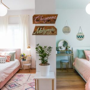 extreme makeover home edition mosley girls room 2 scaled 1 scaled - minimalist dorm room ideas,  Minimalist Dorm,  dorm room