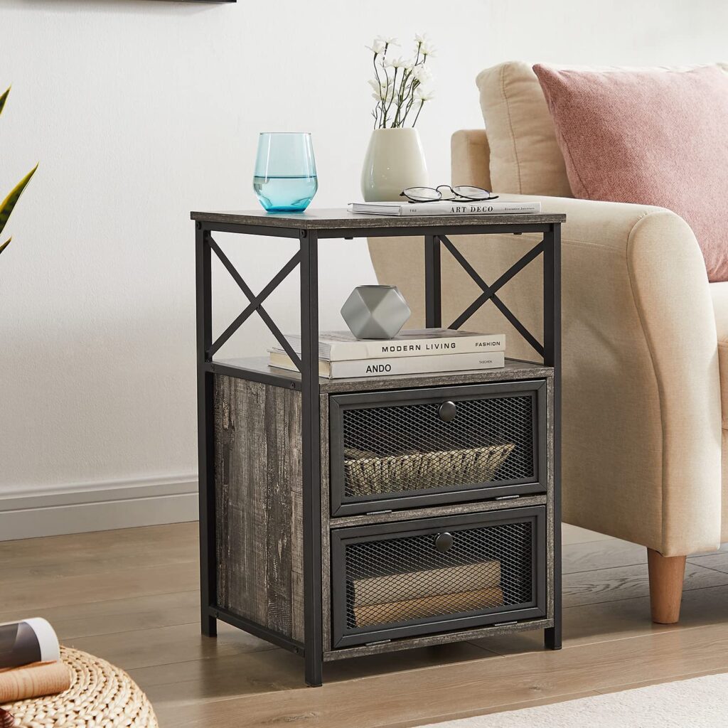 how to decorate side tables in living room