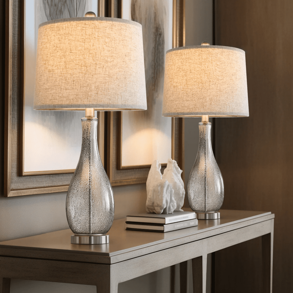 glass table lamps for living room