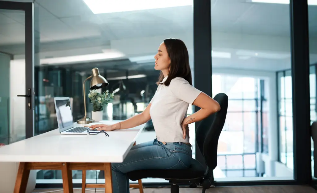 Ergonomic chair for back pain.