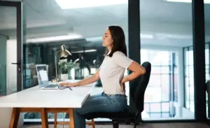 Ergonomic chair for back pain.