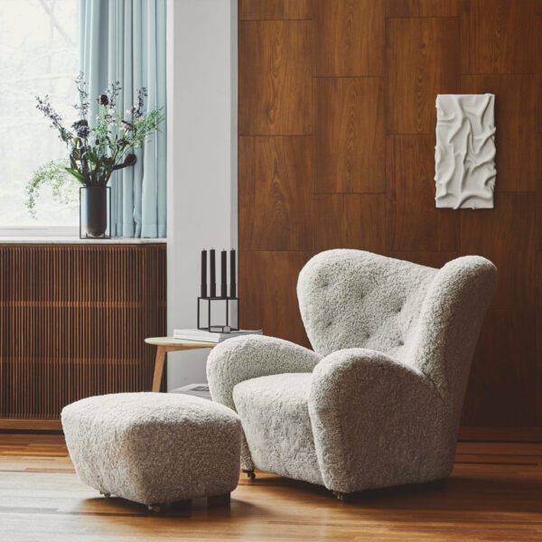 The Tired Man Lounge Chair and Ottoman Replica