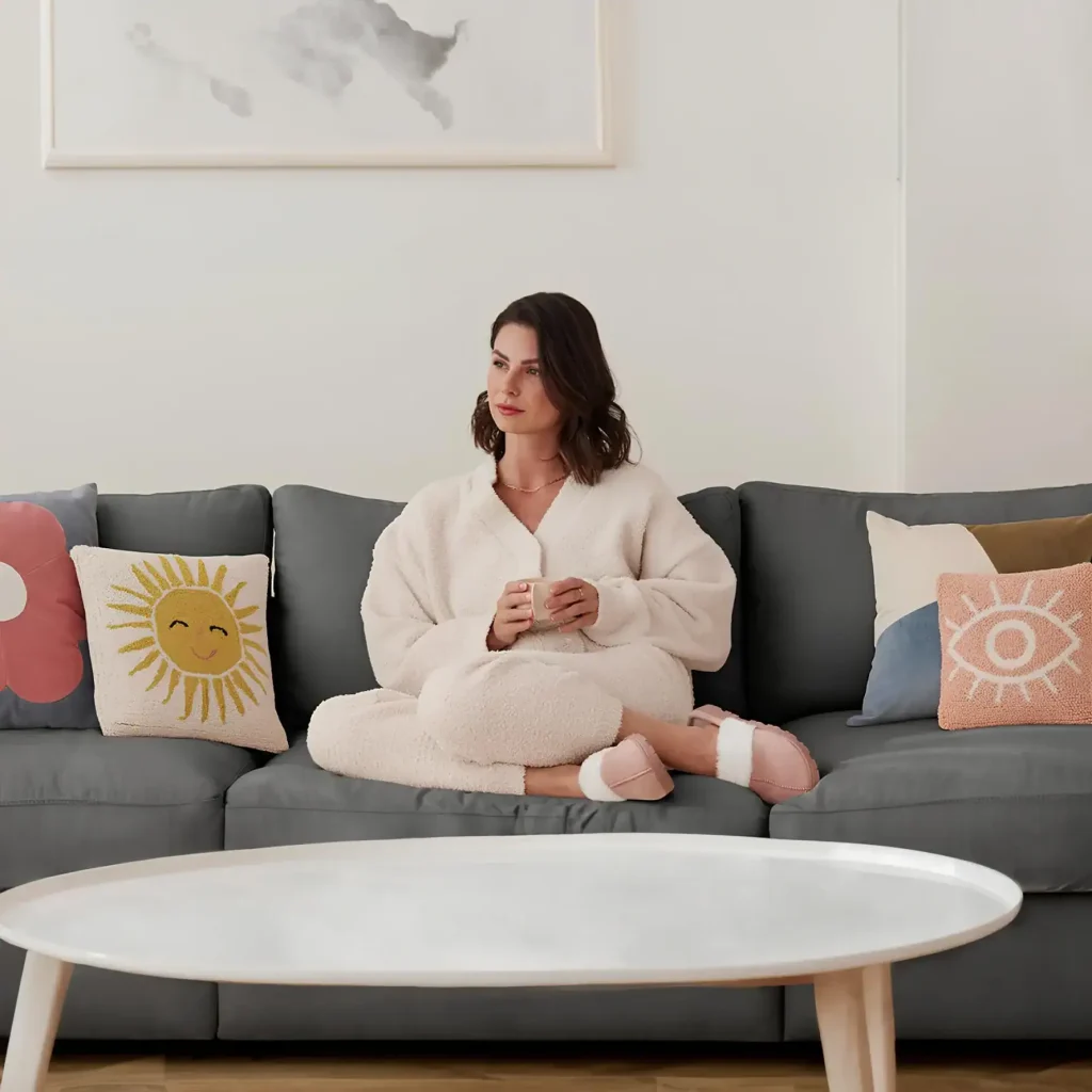 Cloud Sofa Sectional Grey 2 scaled - Couch for Watching Movies