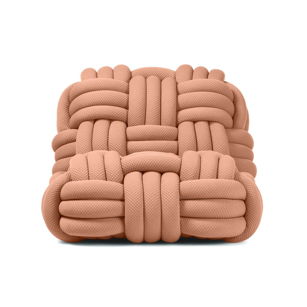 Knitty Lounge Chair - Pink (1)