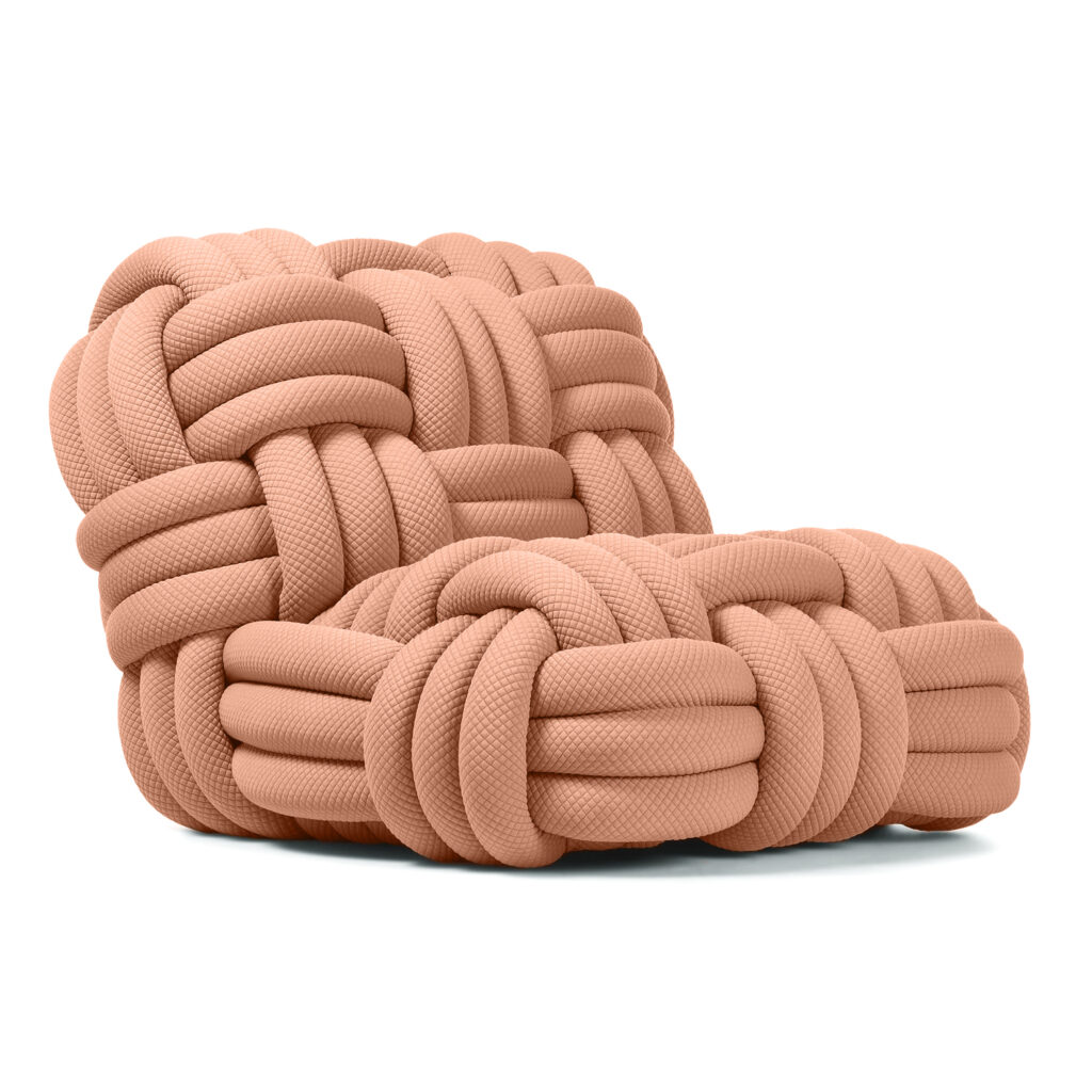 Knitty Lounge Chair - Pink (2)