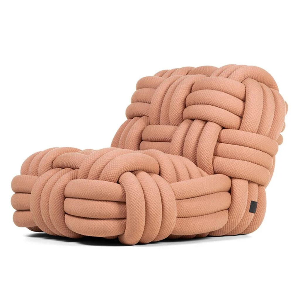Knitty Lounge Chair - Pink (3)