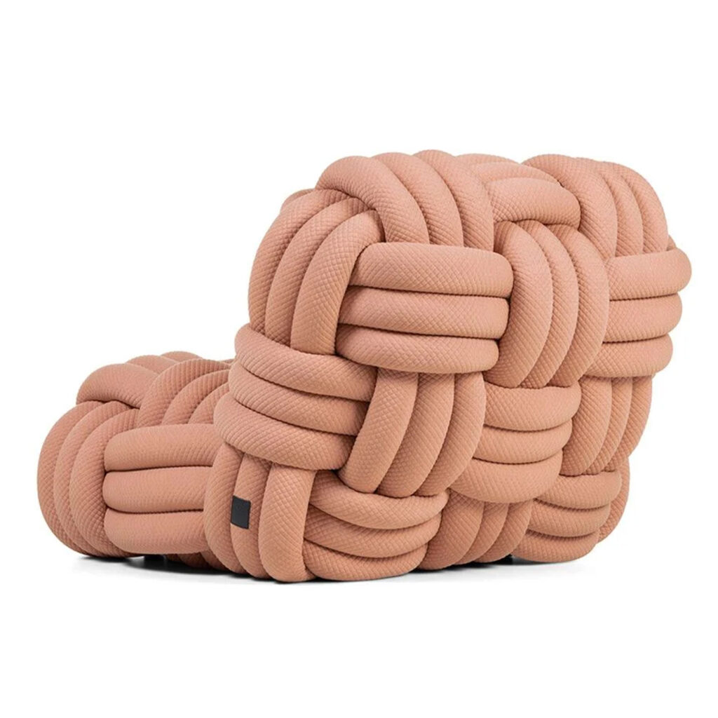 Knitty Lounge Chair - Pink (4)