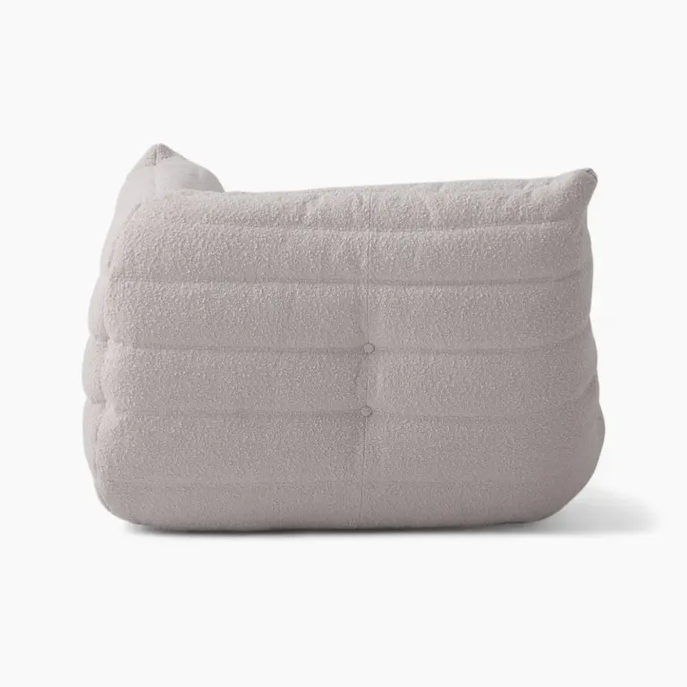 Togo Corner Teddy Velvet Beige 6 - Togo