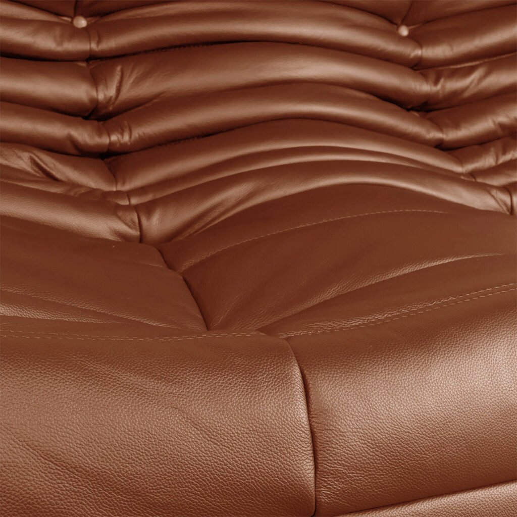 Togo Loveseat Brown Leather 11 1 - Togo Sofa,  tree seater