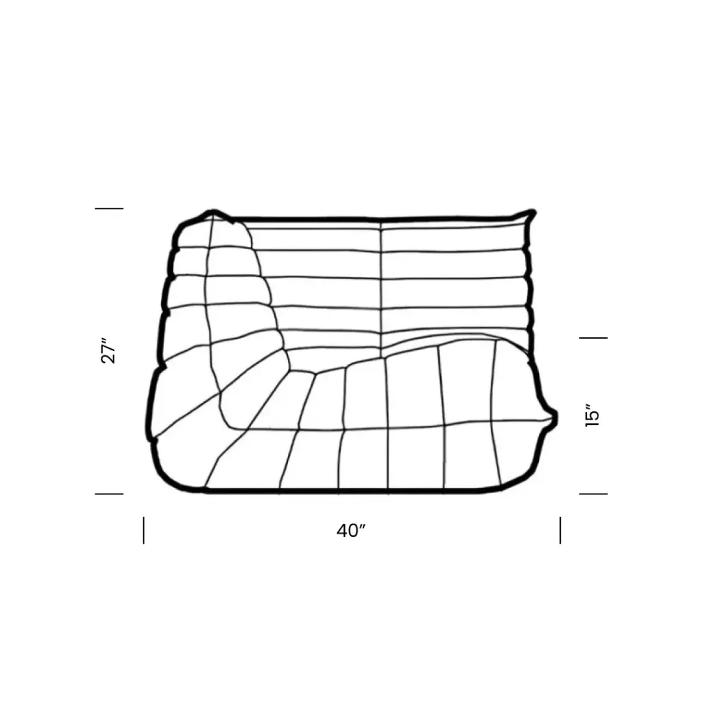 Togo Sofa Corner Mobile Dimensions - Togo Sofa Corner