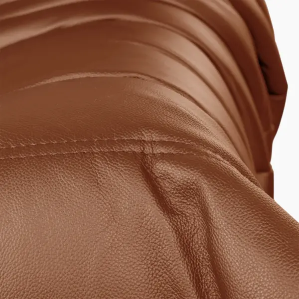 Togo Sofa Fiber Leather Brown 7 - Togo Sofa,  tree seater