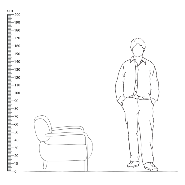 Yeti Sheepskin Armchair and Ottoman Replica Height Comparison - Yeti Sheepskin