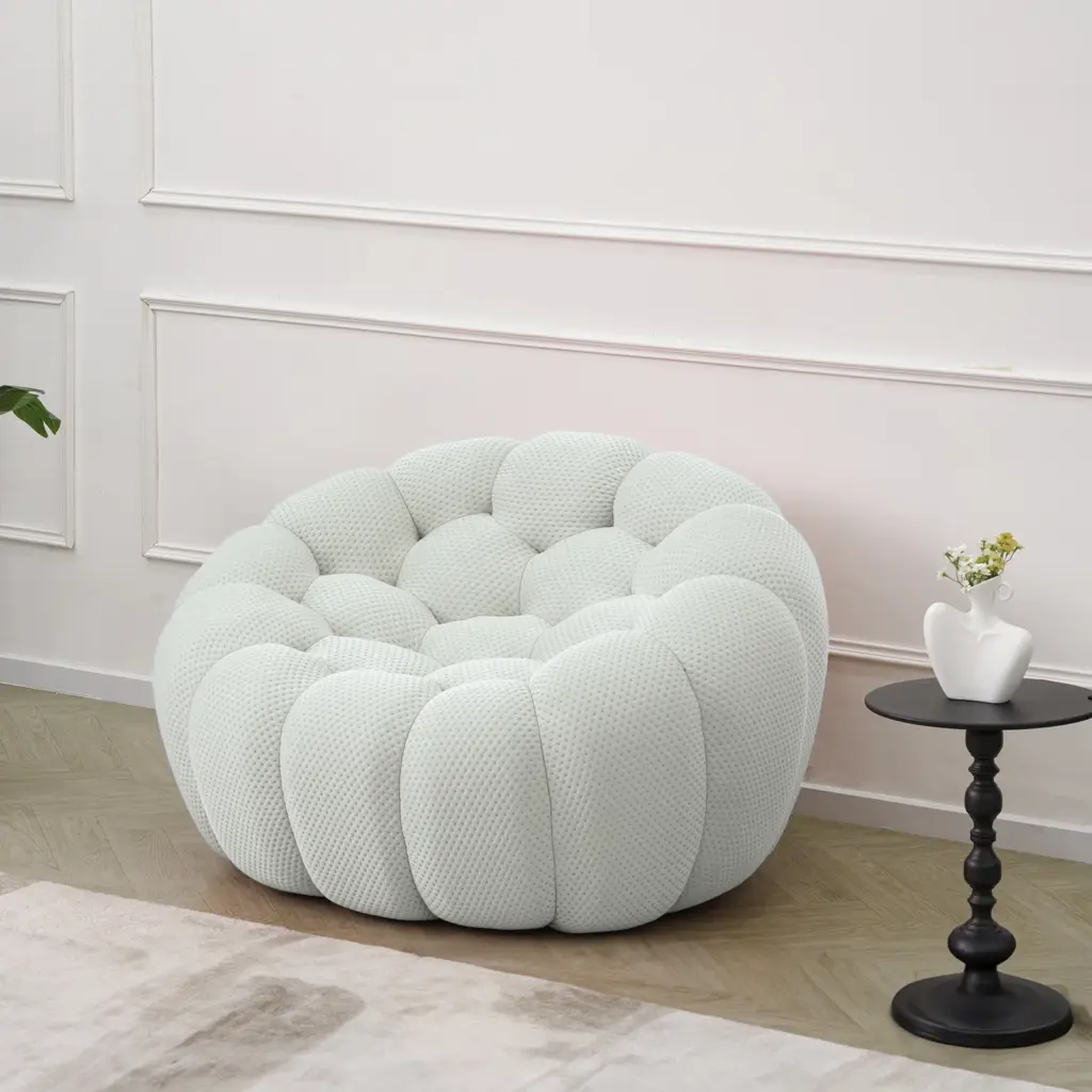 Bubble Sofa Armchair Replica Light Grey 8