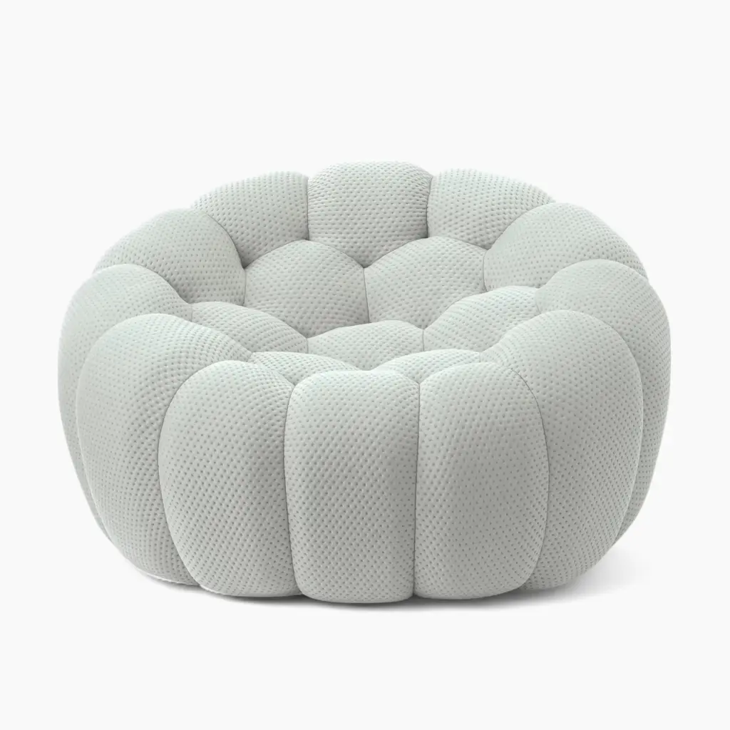 Bubble Sofa Armchair Replica Light Grey 1