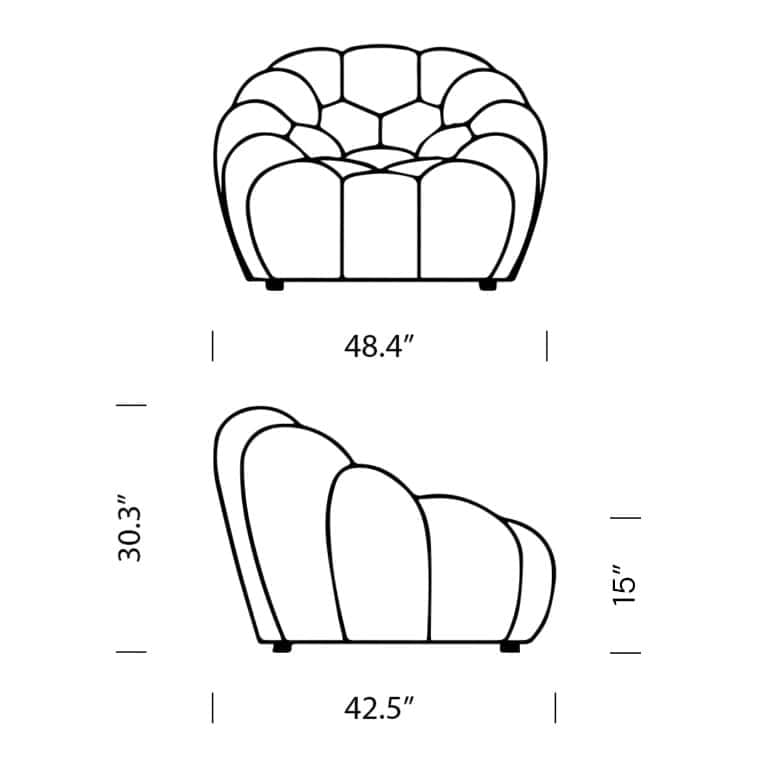 Bubble Sofa Dimension mobile 768x768 - Bubble, Sofa Armchair