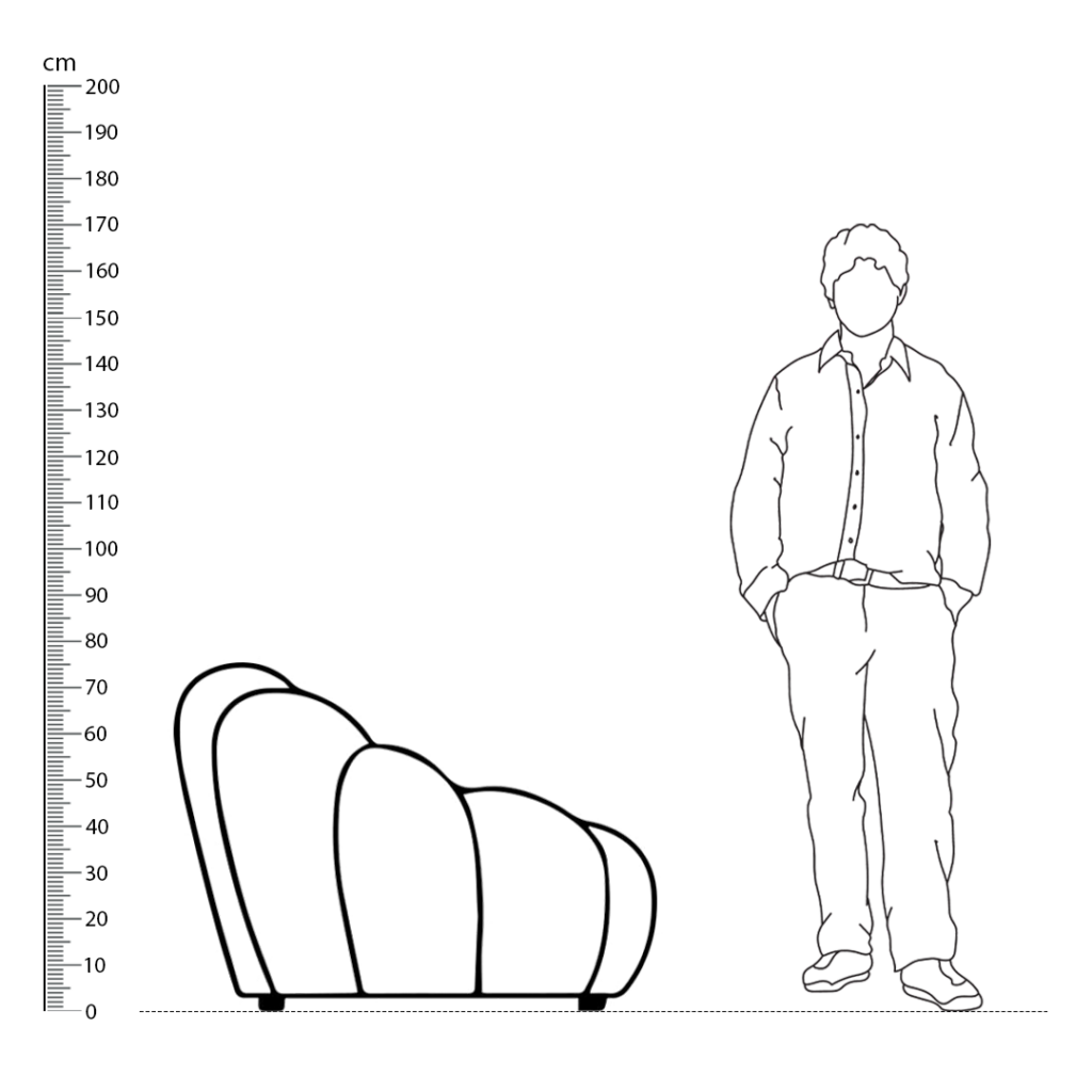 Bubble Sofa Loveseat Replica Height Comparison - Bubble Sofa Loveseat,  Bubble
