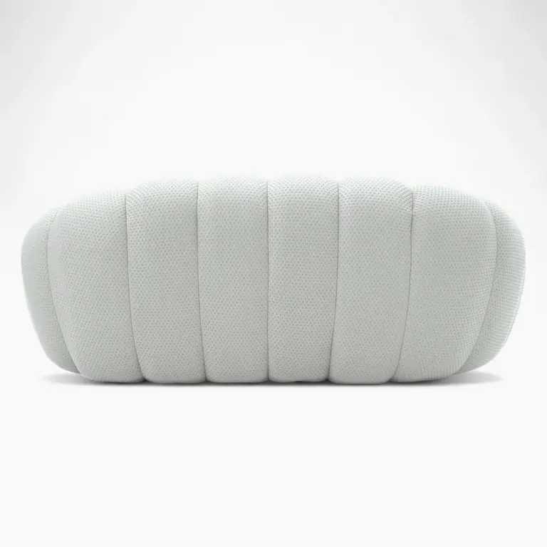 Bubble Sofa Loveseat Light Gray 5