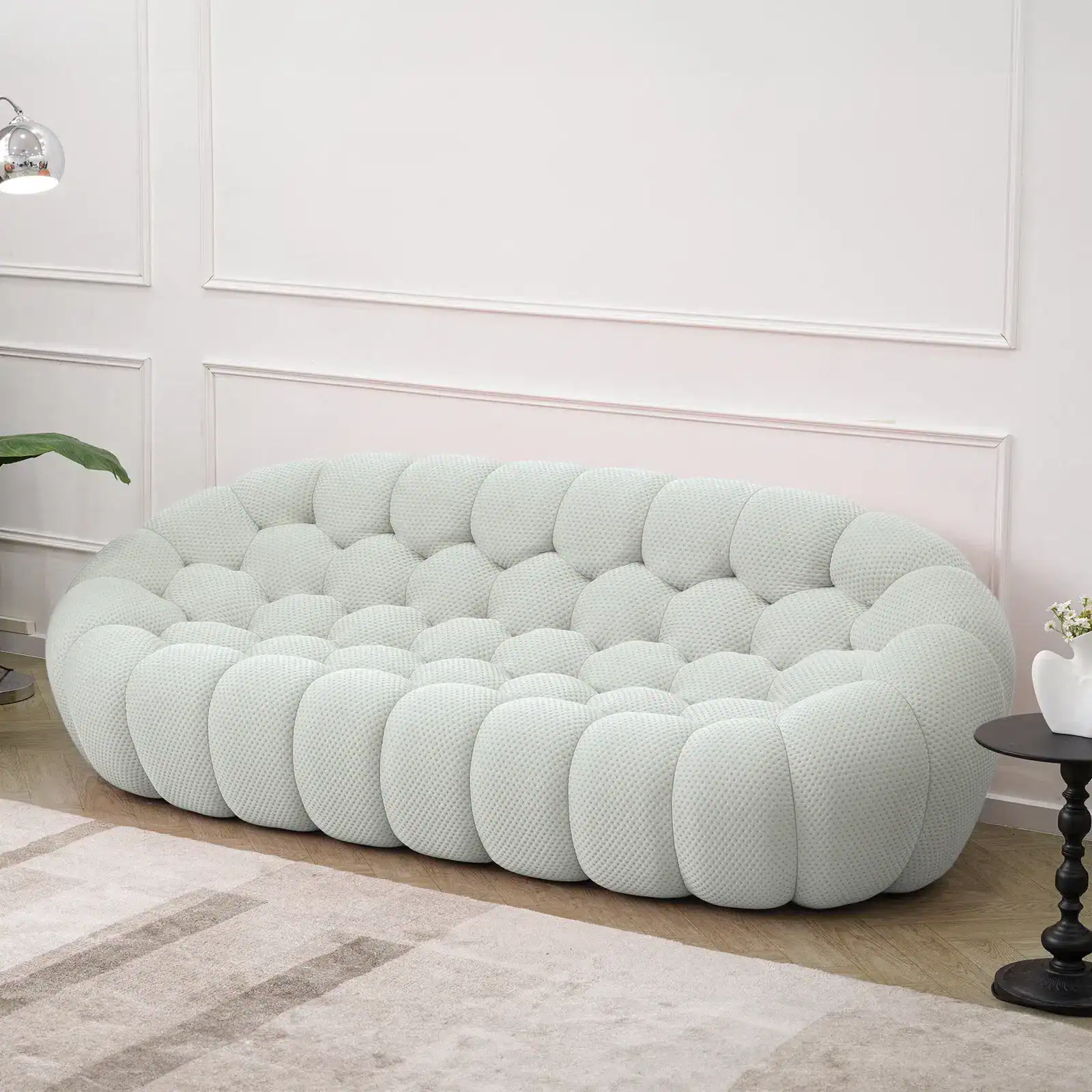 Bubble Sofa Replica Three Seater By Sacha Lakic Light Grey 6 - Bubble Sofa,  bubble