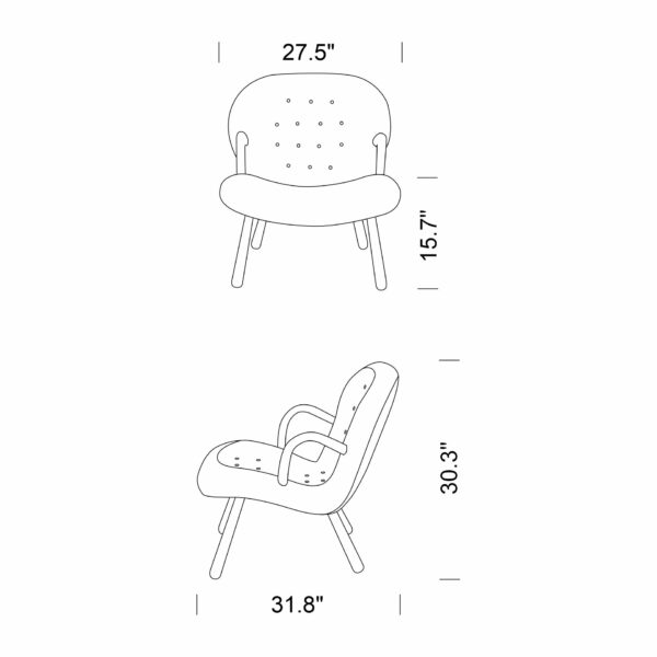 Arctander Clam Chair Replica