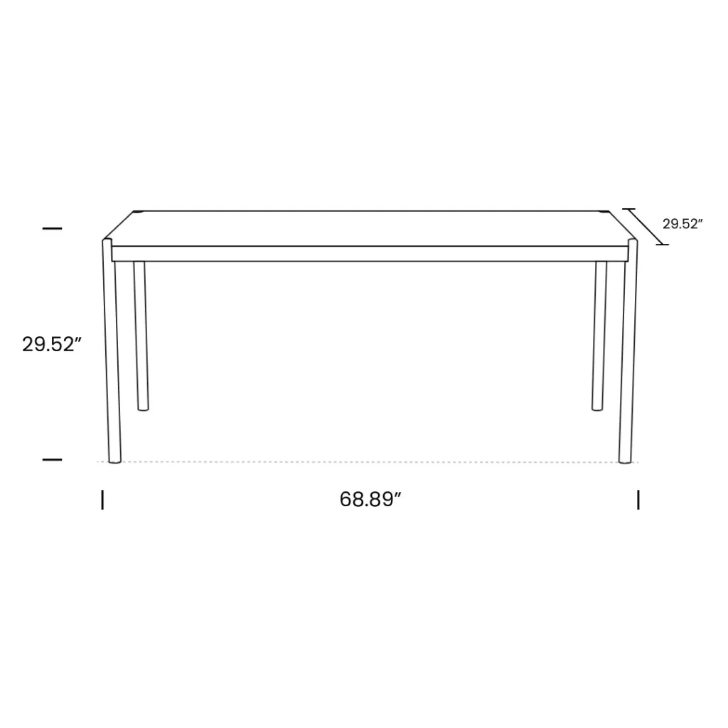 Dimensions Haller Office Table 69 Mobile