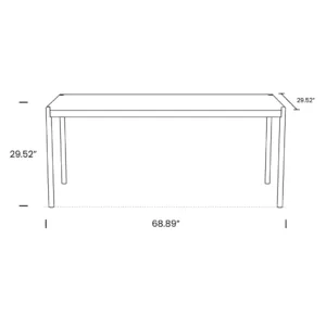 Dimensions Haller Office Table 69 Mobile
