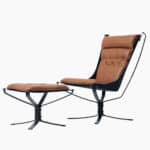 Falcon Chair - Brown 3 - Falcon Chair and Ottoman