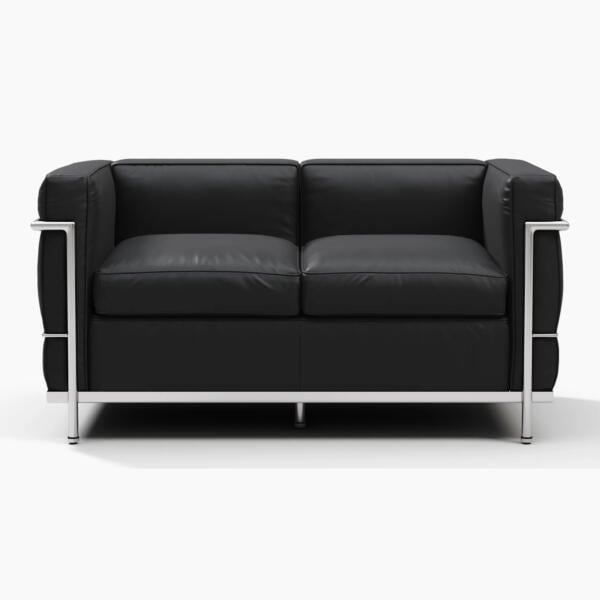 LC2 Loveseat (1) - LC2 Loveseat,  Le Corbusier,  Le Corbusier 2 Loveseat