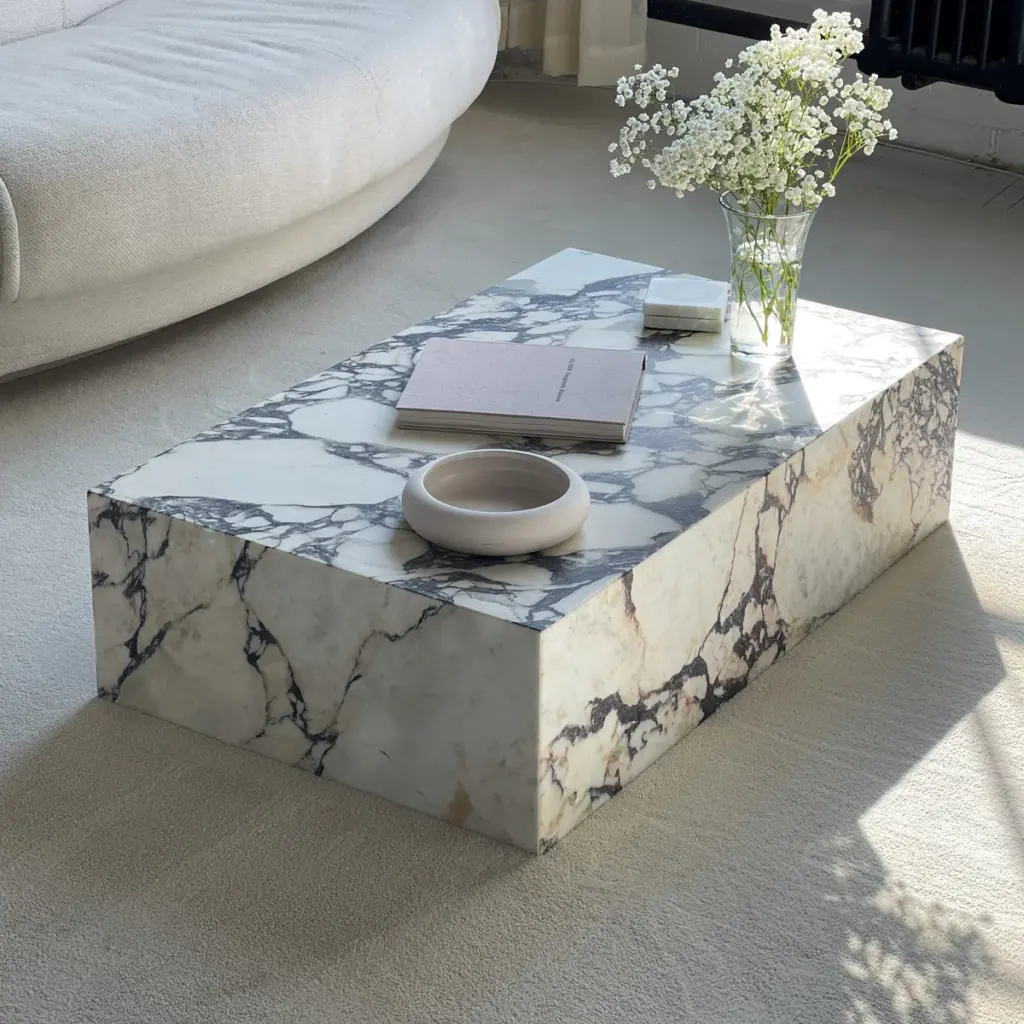 Plinth square coffee table sales
