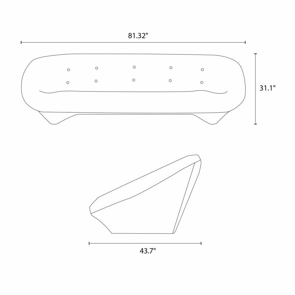 Ploum Sofa 2 Seater Replica Dimensions Mobile scaled