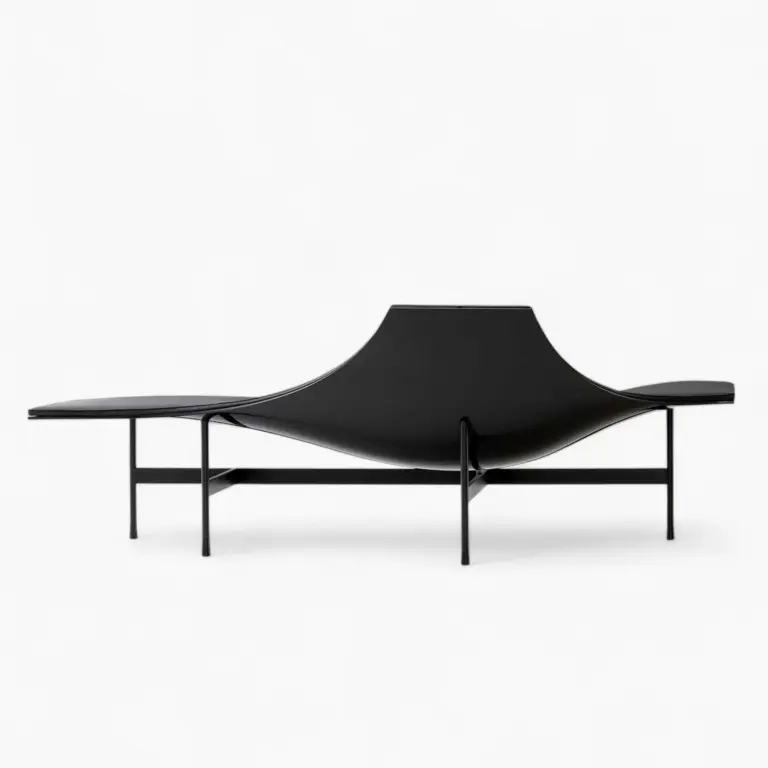 Terminal 1 Armchair Black Leather 4 - Terminal 1 Armchair