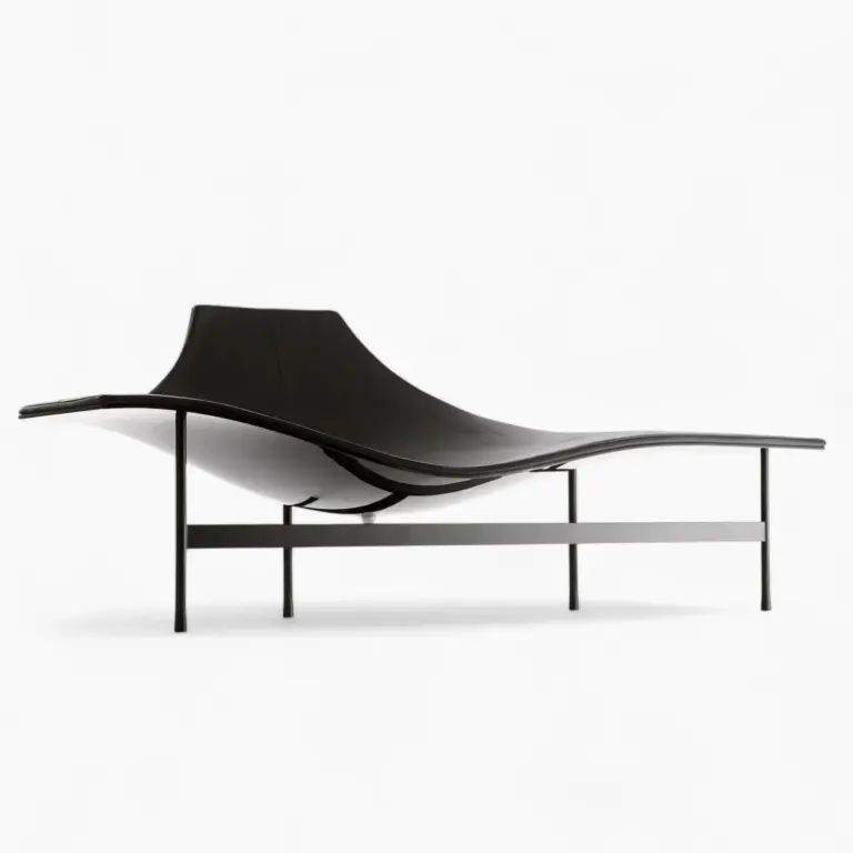 Terminal 1 Armchair Black Leather 5 - Terminal 1 Armchair
