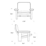 Dimensions Brasilia Lounge Chair and Ottoman_Mobile Dimensions Brasilia Lounge Chair and Ottoman Mobile 1